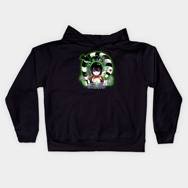 Beetlejuice! Kids Hoodie by PsychoDelicia